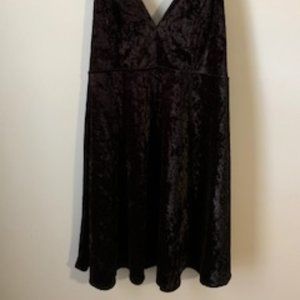 Fully Lined Velvet Mini Dress Junior Plus